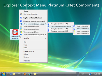 Explorer Context Menu Platinum (.Net Component) screenshot