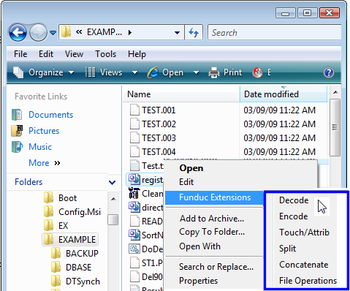 Explorer Extensions  screenshot