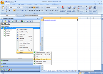 Explorer for Microsoft Excel screenshot