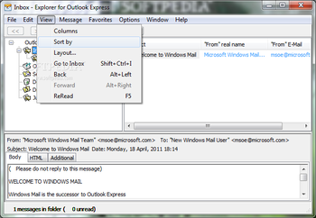 Explorer for Outlook Express screenshot 4