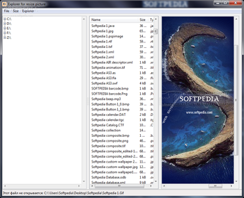 Explorer for resize picture screenshot