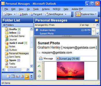 Explorer View for Outlook screenshot