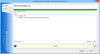 Export Auto-Complete Lists screenshot 3