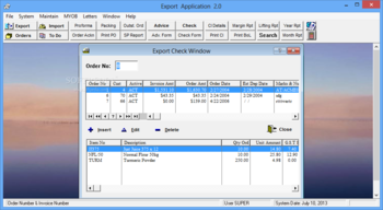Export Documentation Manager screenshot