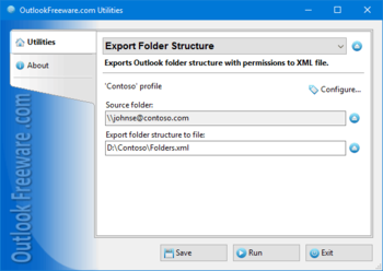 Export Folder Structure screenshot