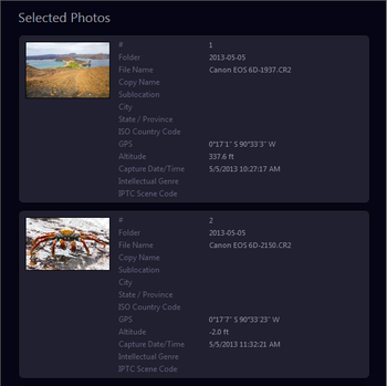 Export List Plug-in for Lightroom screenshot 2
