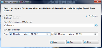 Export Messages to EML Format screenshot 2