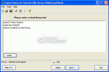 Export Query to Text for SQL Server screenshot 2