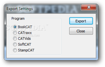 Export Settings screenshot