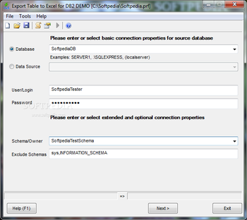 Export Table to Excel for DB2 screenshot