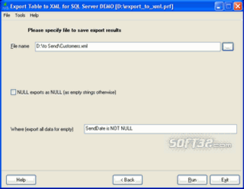 Export Table to XML for Oracle screenshot 3