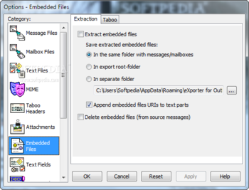 eXporter for Outlook screenshot 10