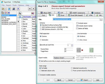 Exportizer Pro screenshot