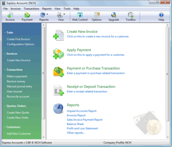 Express Accounts Accounting Software screenshot 2