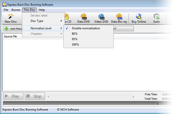 Express Burn Free CD Burning Software screenshot