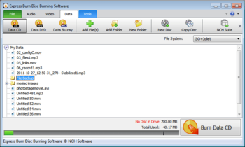 Express Burn Plus CD and DVD Burner screenshot