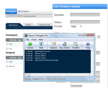 Express Delegate Dictation File Manager screenshot 2