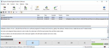 Express Dictate screenshot