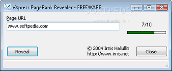 eXpress PageRank Revealer screenshot