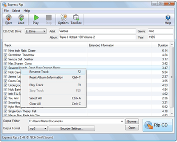 Express Rip Free CD Ripper screenshot 3