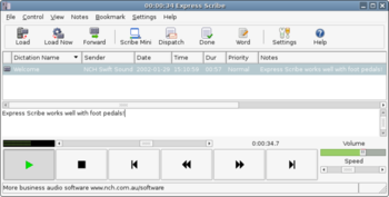 Express Scribe For Linux screenshot