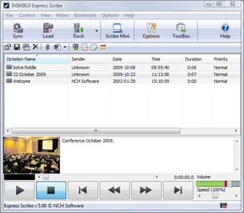 Express Scribe Free Transcription Player screenshot