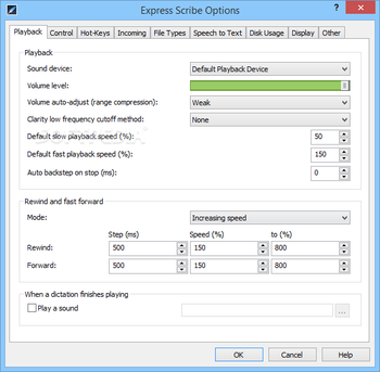 Express Scribe Transcription Software Pro screenshot 10