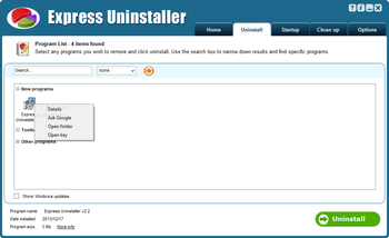 Express Uninstaller screenshot 2