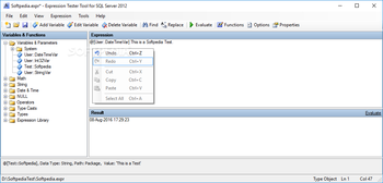 Expression Editor & Tester screenshot
