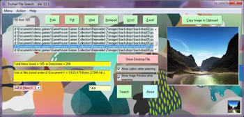 Exshail File Search screenshot