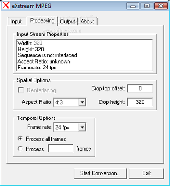 eXstream MPEG screenshot 2