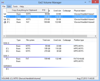 Ext2 Volume Manager screenshot 3