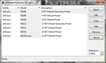 eXtended Parameter Designer screenshot