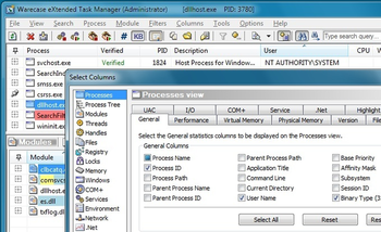 eXtended Task Manager screenshot
