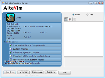 Extended TreeView screenshot