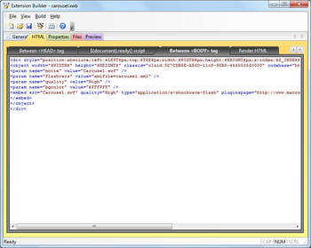 Extension Builder screenshot 2