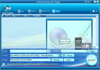 Extra Blu-ray DVD Ripper screenshot