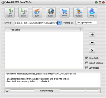 Extra CD DVD Burner Free screenshot 2