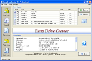 Extra Drive Creator Professional screenshot 3