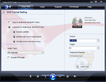 Extra DVD Copy Free screenshot