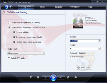 Extra DVD Copy Free screenshot 2