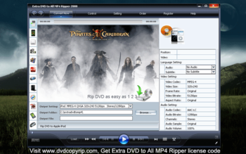 Extra DVD to All MP4 Ripper screenshot