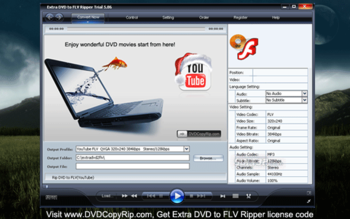 Extra DVD to FLV Ripper screenshot 3