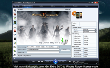 Extra DVD to iPhone Ripper screenshot 3