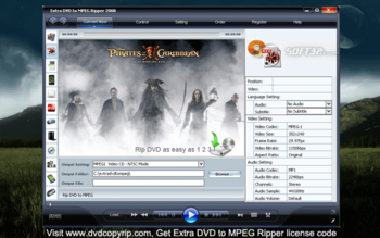 Extra DVD to MPEG Ripper screenshot