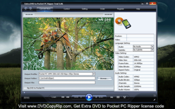 Extra DVD to Pocket PC Ripper screenshot 2