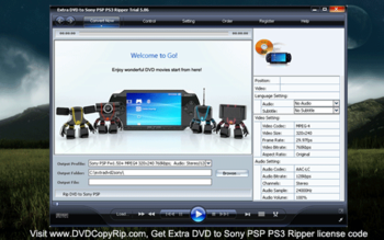 Extra DVD to Sony PSP PS3 Ripper screenshot