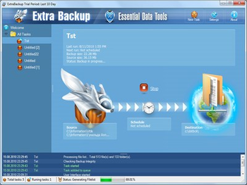 ExtraBackup screenshot