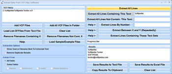 Extract Data From VCF Files Software screenshot