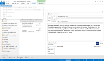 Extract Email Addresses from Outlook screenshot